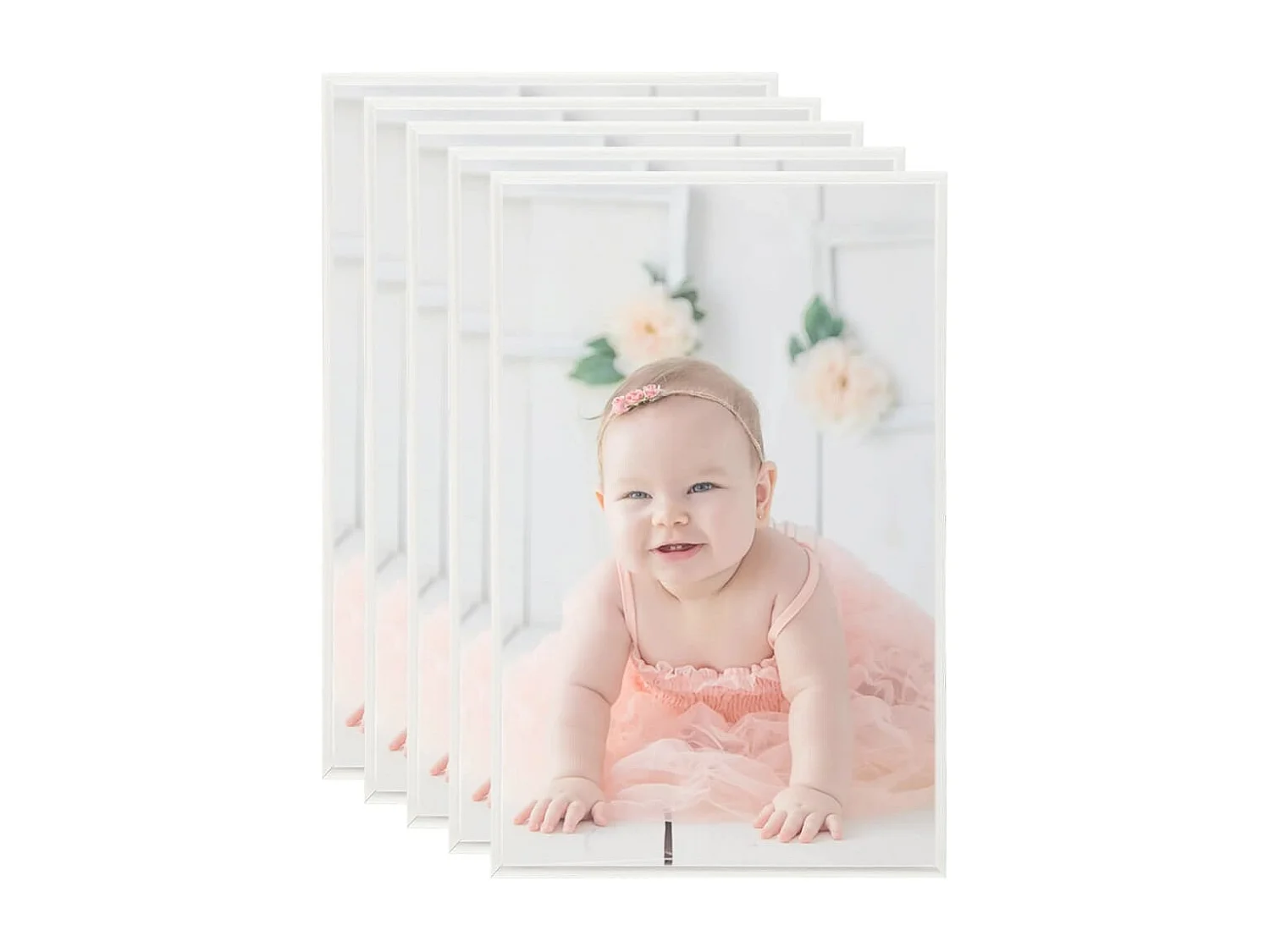 Bilderrahmen Collage 5 Stk. Tisch Silber 13x18 cm MDF