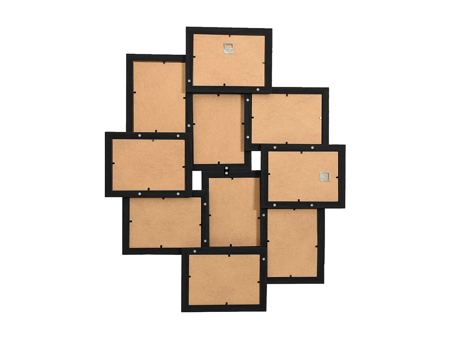 Collage de cadres photo pour photo de 10x(13x18 cm) Noir MDF