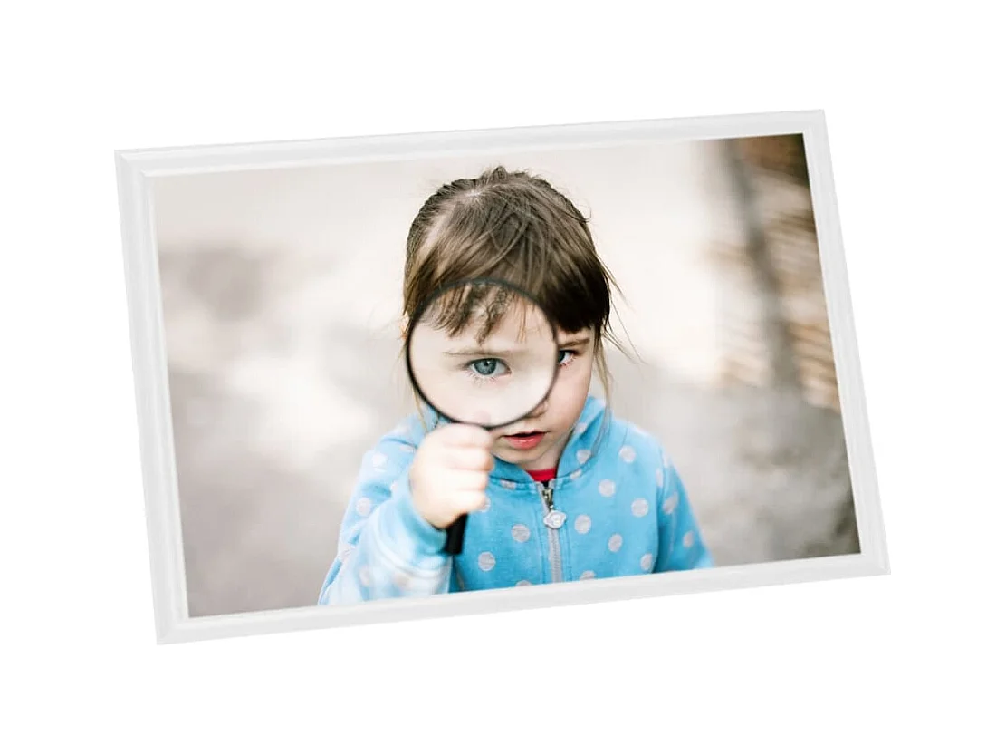 Collage van fotolijsten 5 stuks tafel Wit 21x29,7 cm MDF