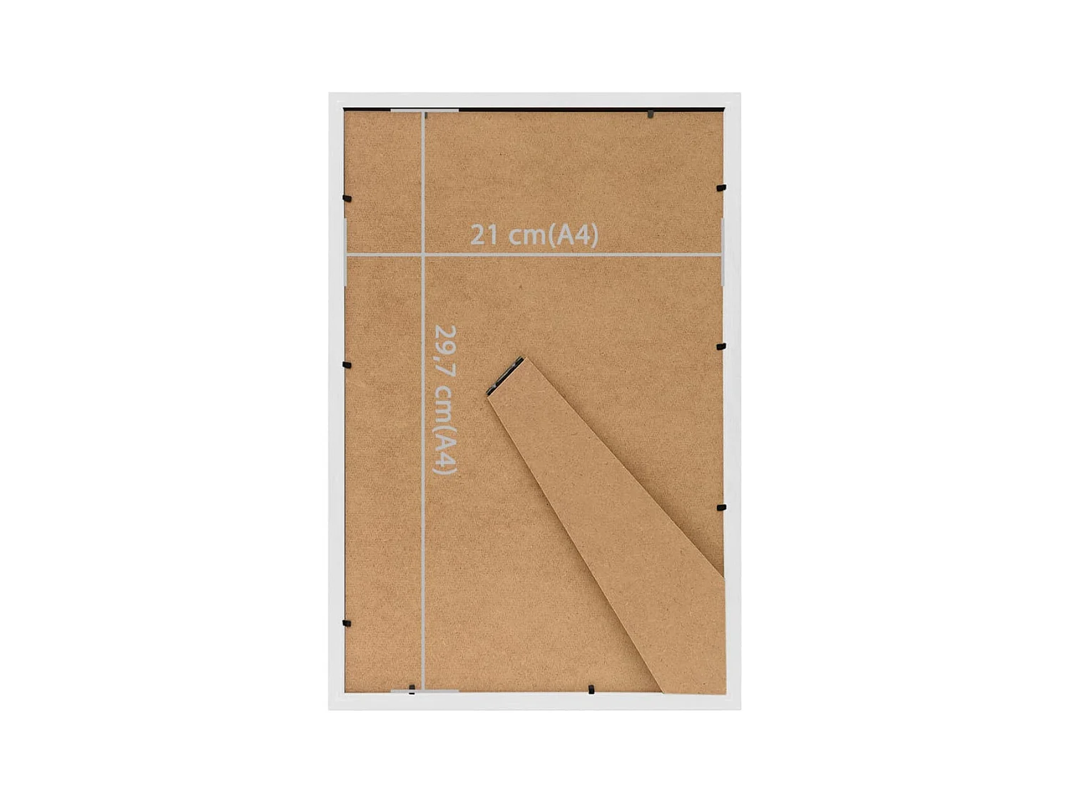 Collage van fotolijsten 5 stuks tafel Wit 21x29,7 cm MDF