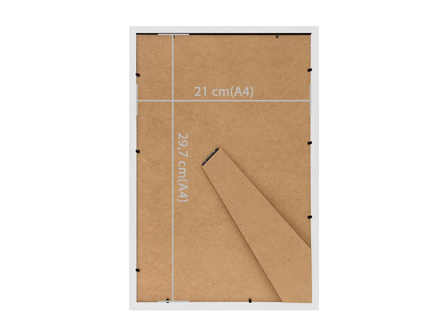 Collage de cadres photo 5 pcs de table Blanc 21x29,7 cm MDF