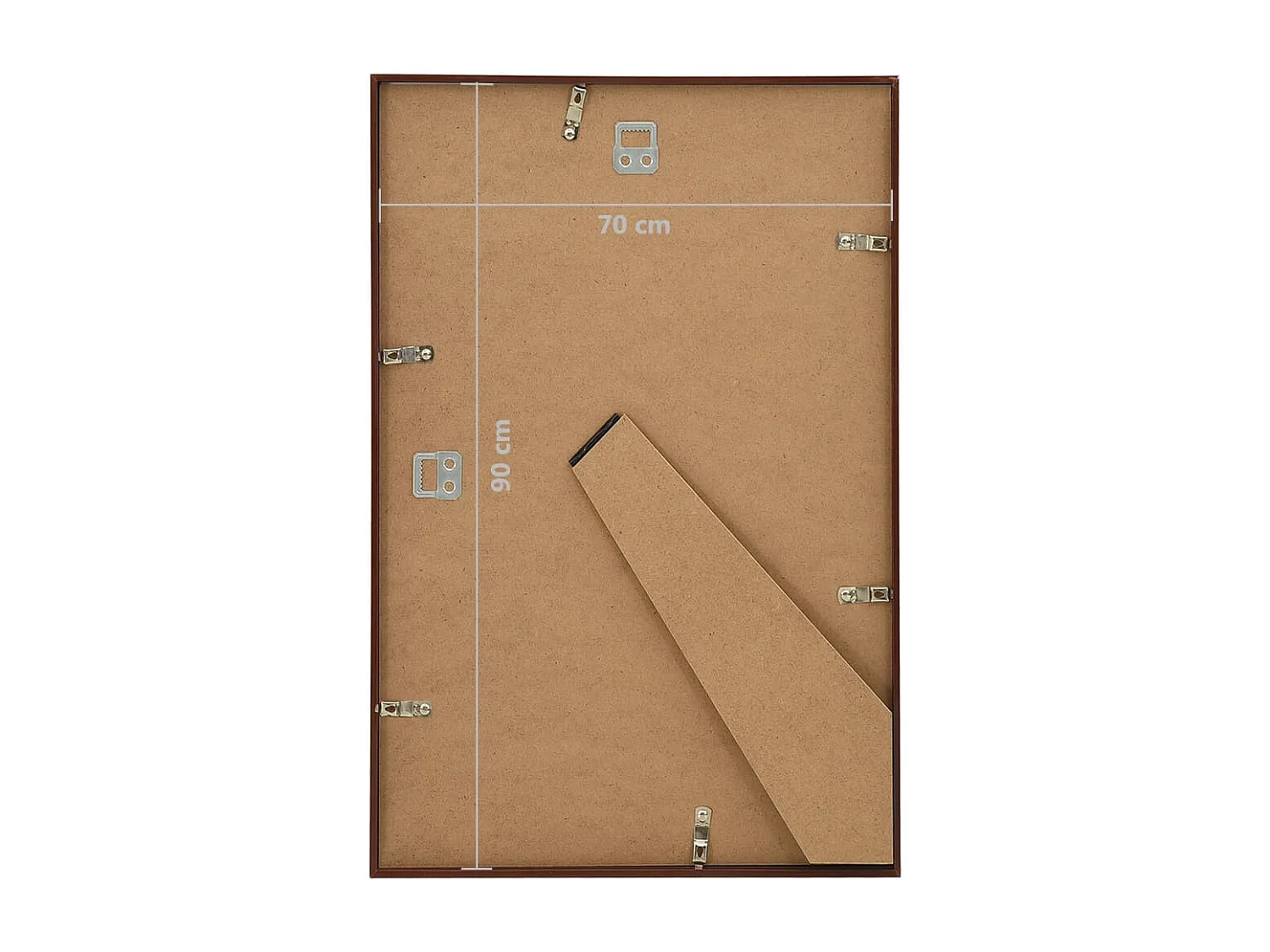 Collage de cadres photo 3 pcs de mur table Bronze 70x90 cm MDF