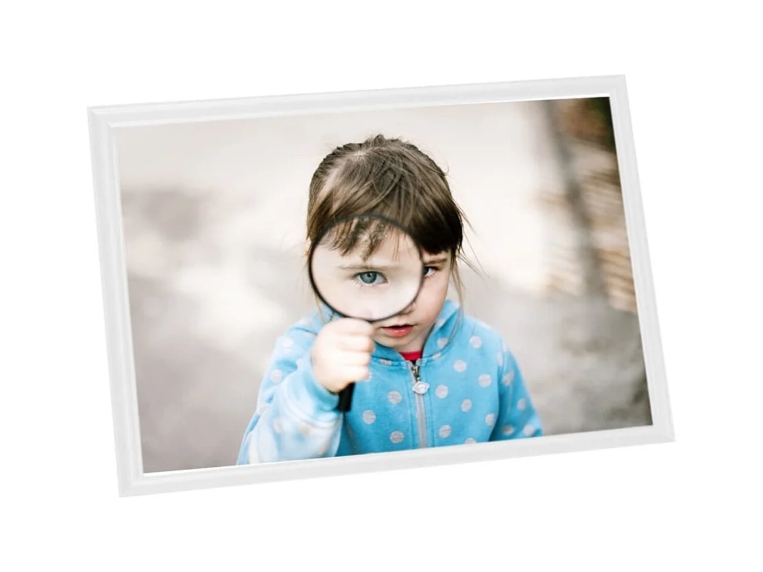 Collage de cadres photo 3 pcs de table Blanc 13x18 cm MDF