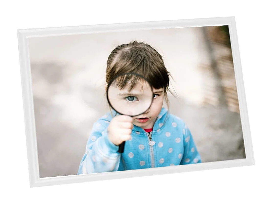 Cornice portafoto collage 3 pz tavolo bianco 13x18 cm MDF