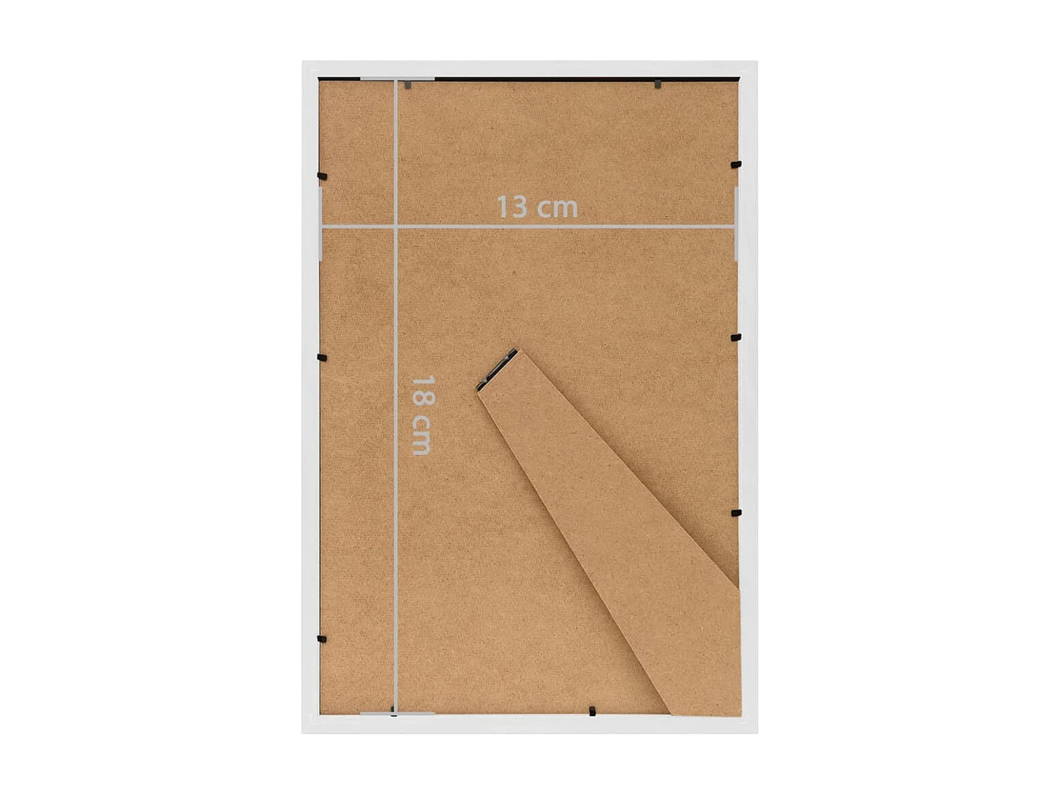 Cornice portafoto collage 3 pz tavolo bianco 13x18 cm MDF