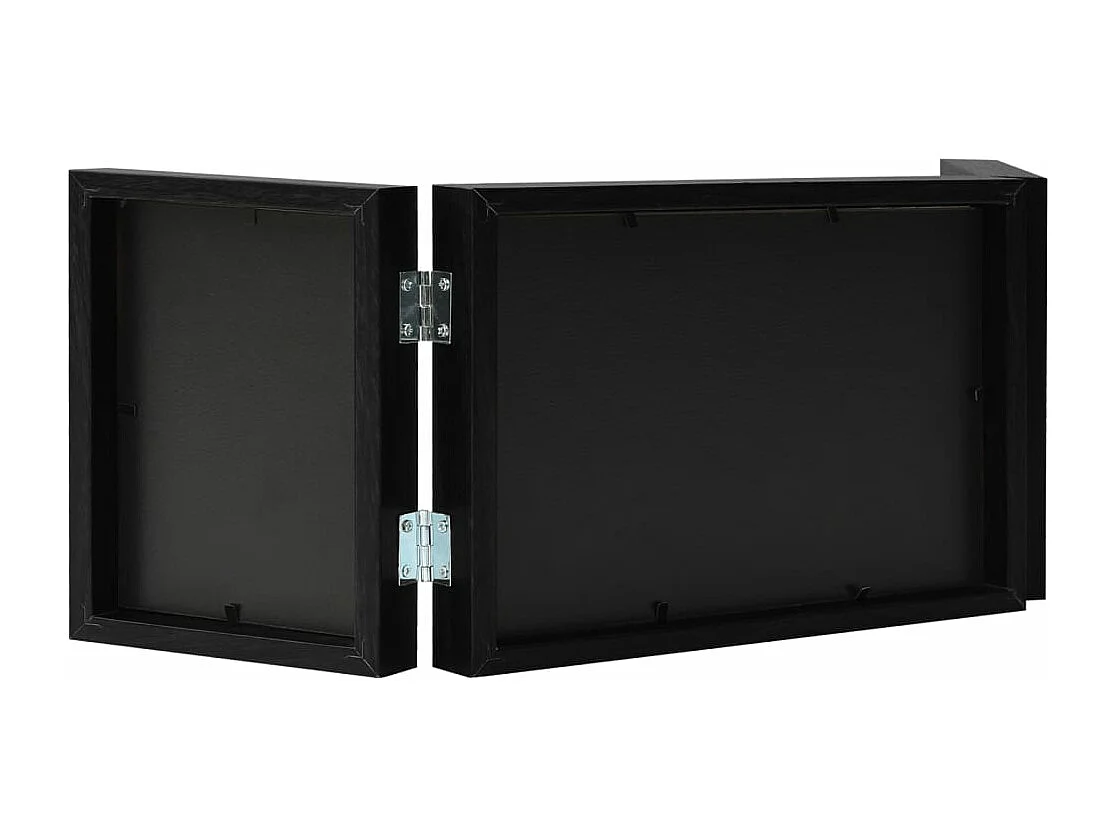 Cadre photo dépliable Noir 28x18 cm+2x(13x18 cm)