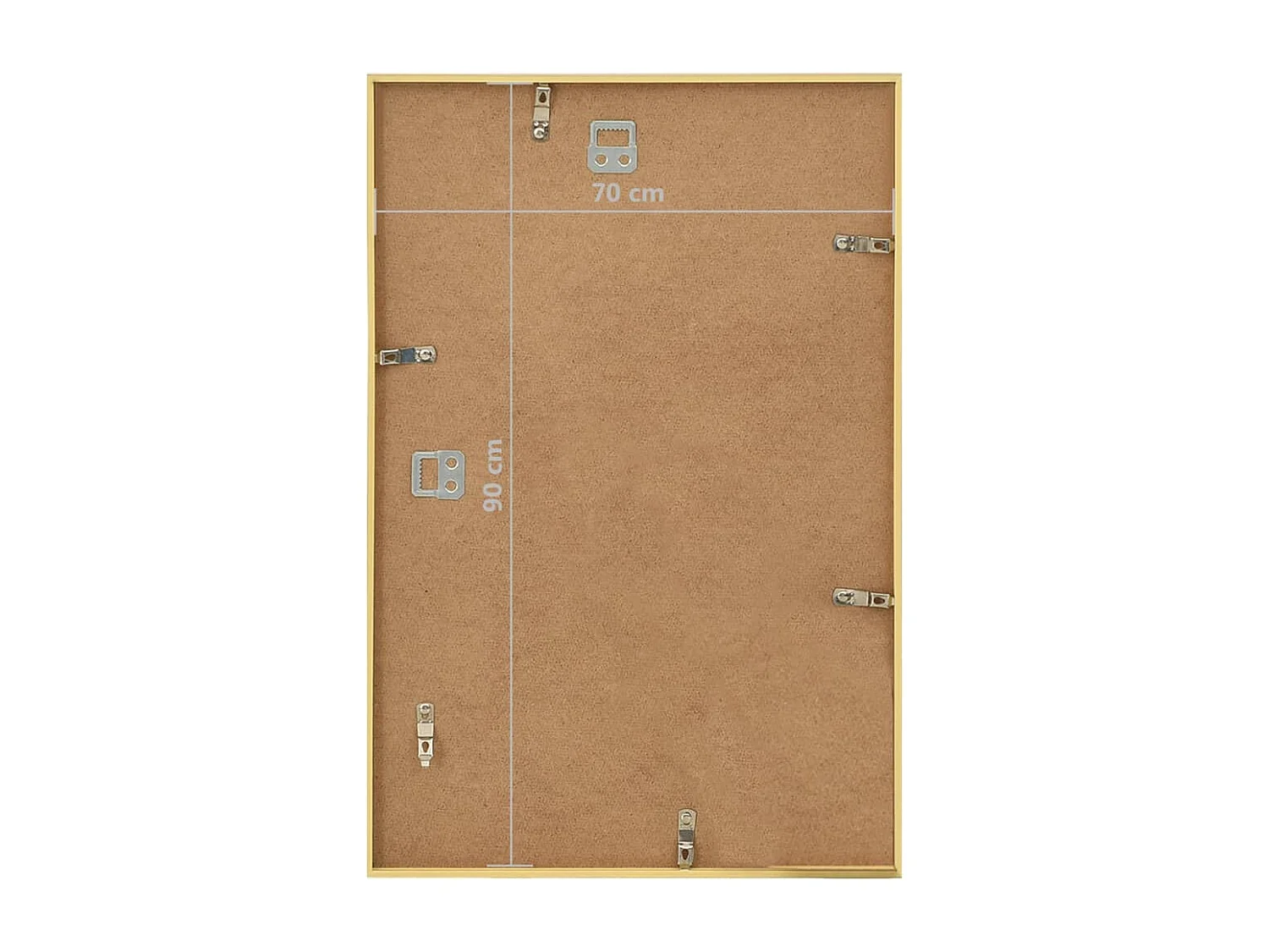 Collage aus Bilderrahmen 5 Stück Wand Gold 70x90 cm MDF