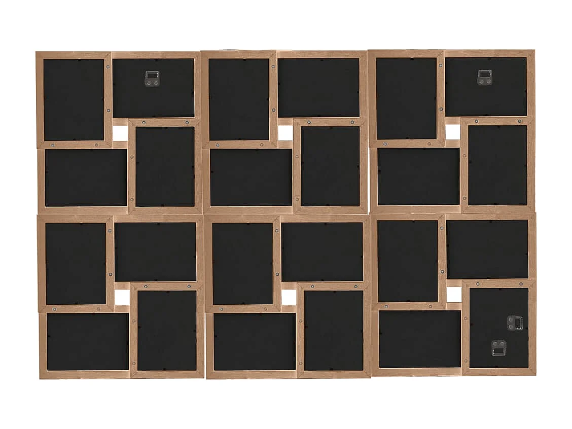 Bilderrahmen Collage 24x(10x15 cm) Hellbraun MDF