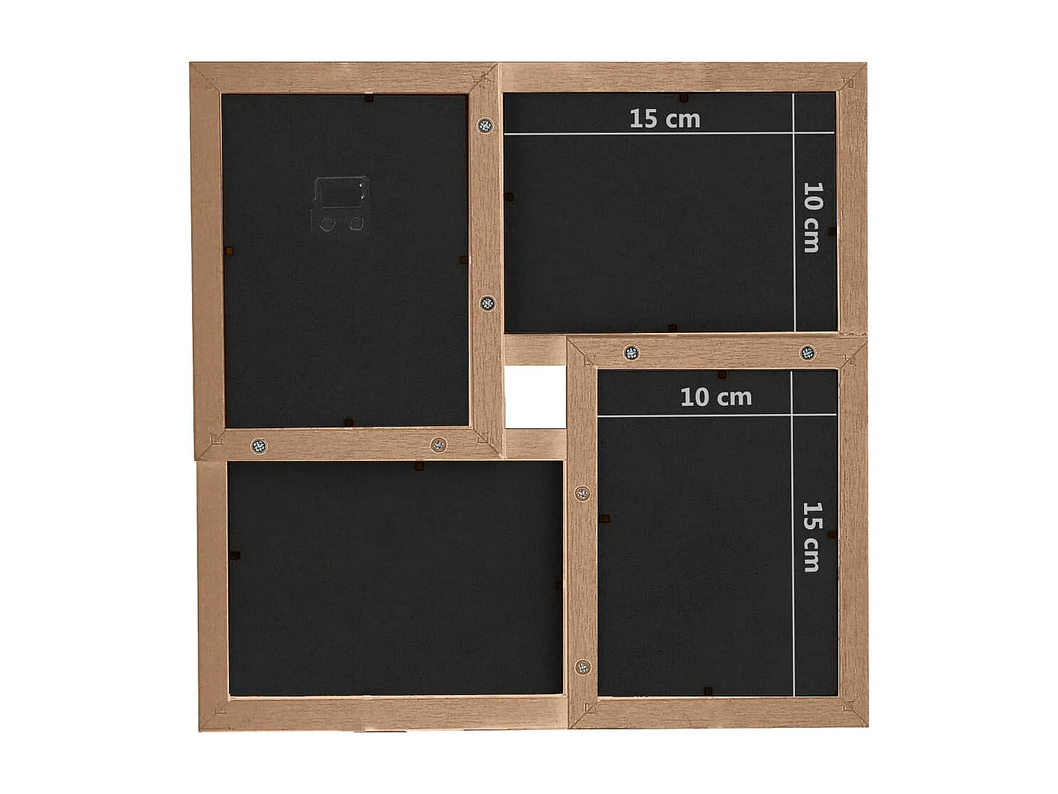 Bilderrahmen Collage 24x(10x15 cm) Hellbraun MDF