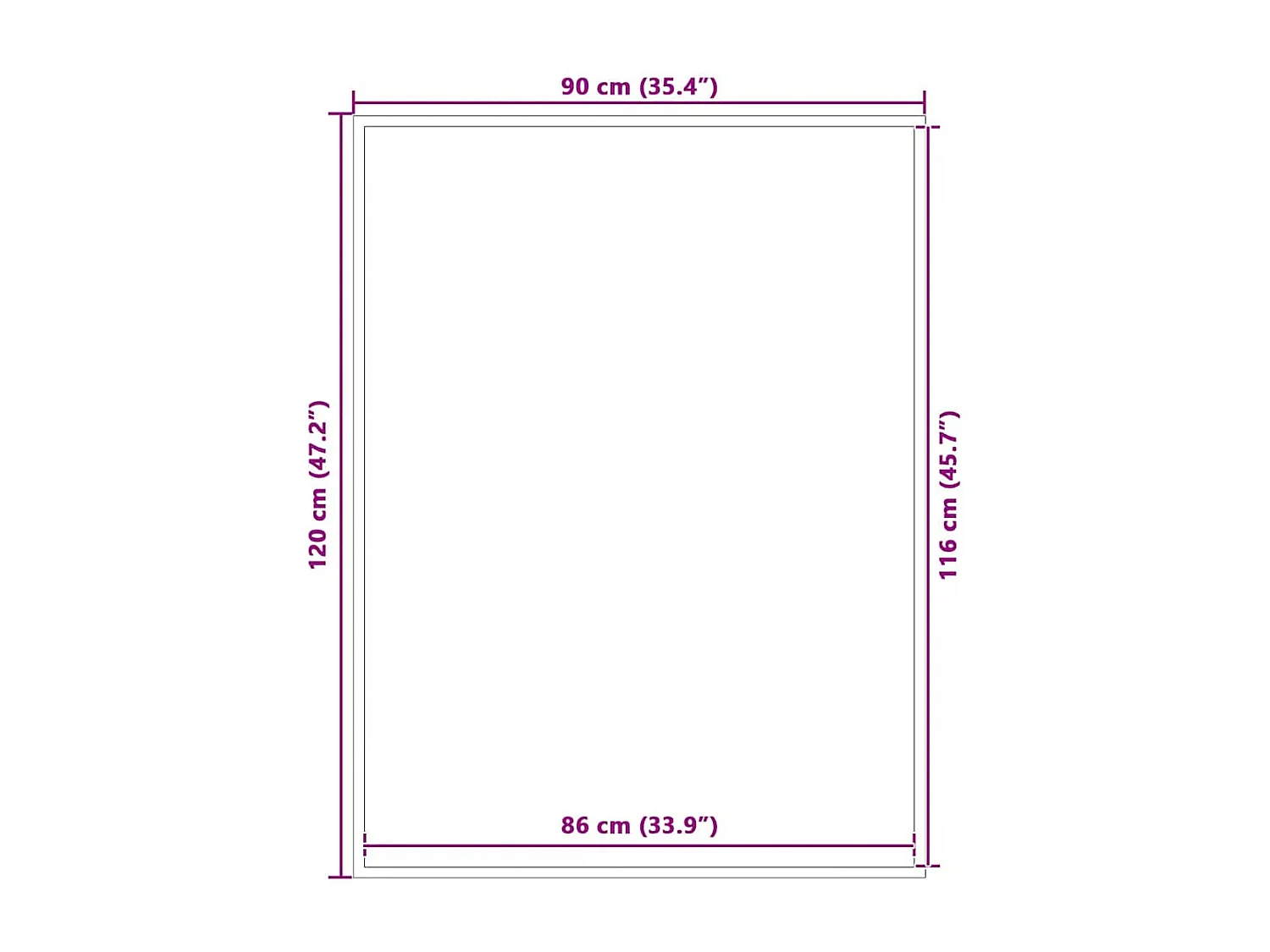 Paillasson noir et gris à rayures 90x120 cm
