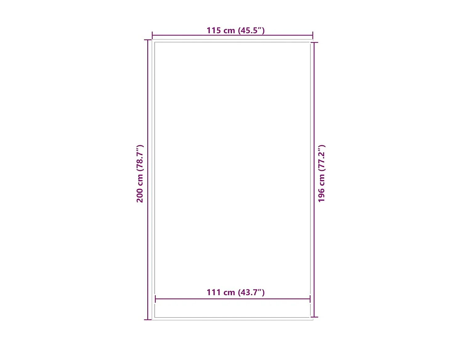 Paillasson marron 115x200 cm