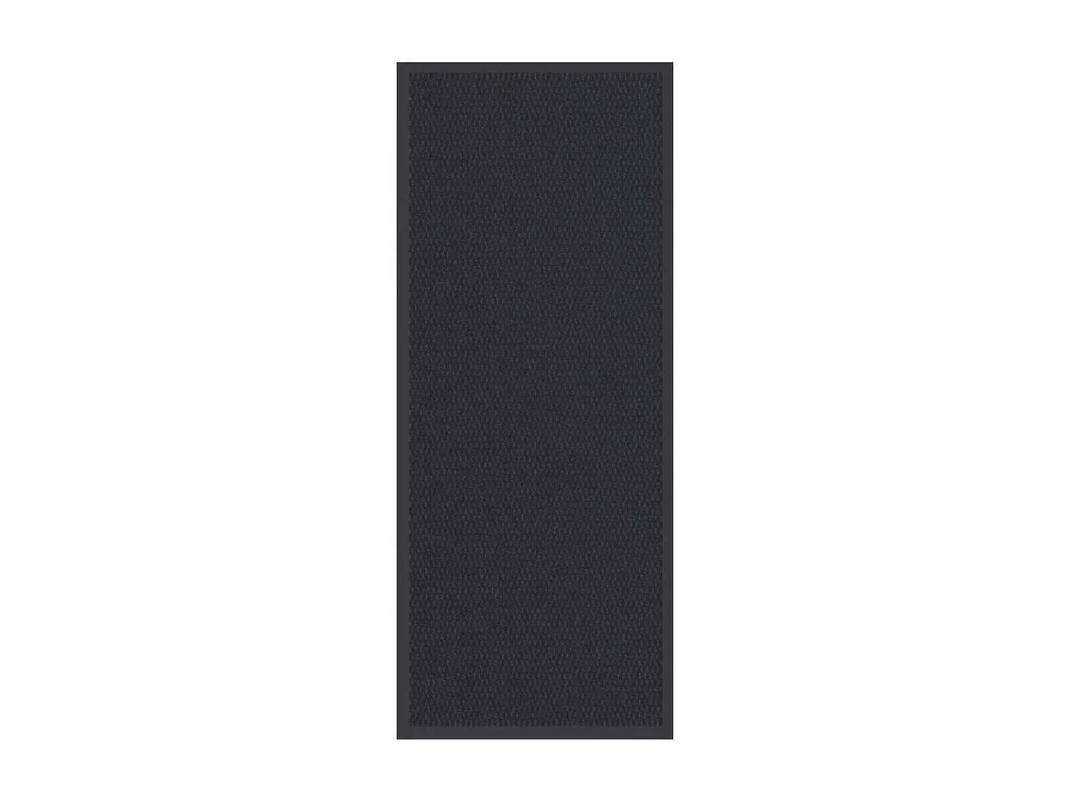 Schwarze Fußmatte 60x150 cm