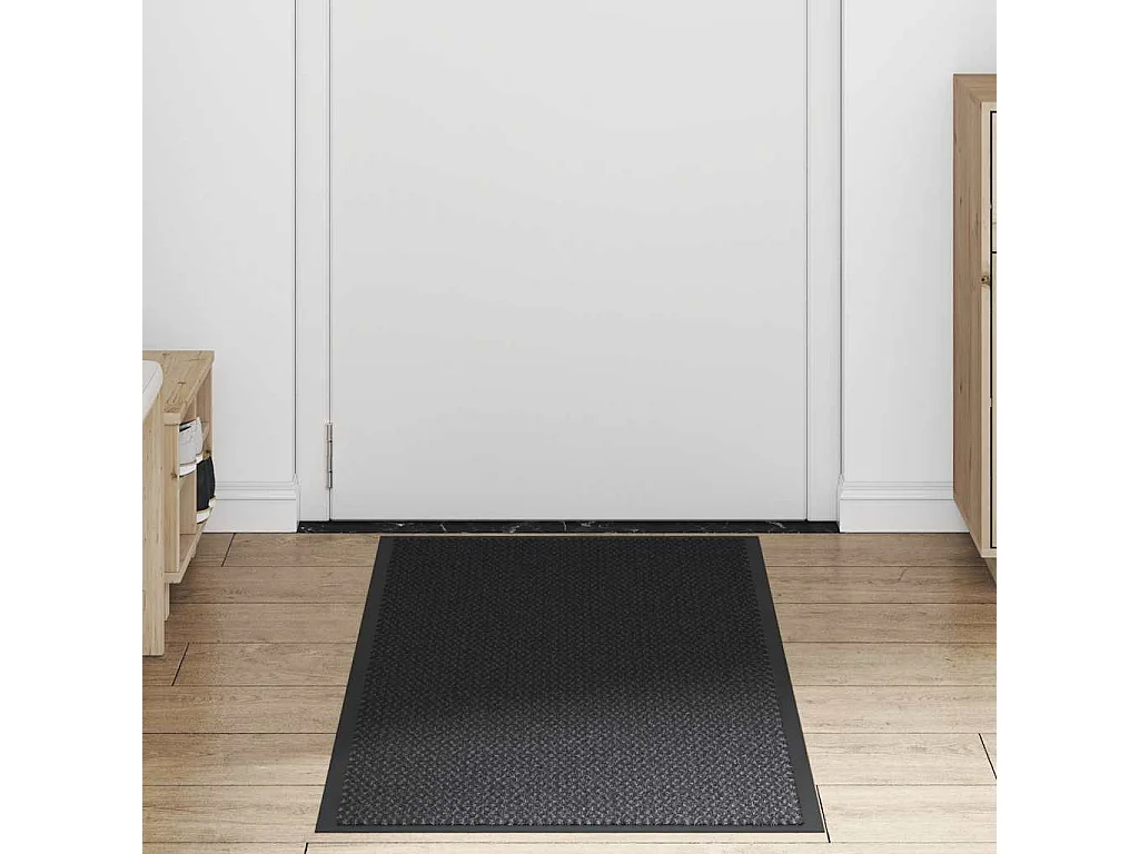 Schwarze Fußmatte 60x150 cm