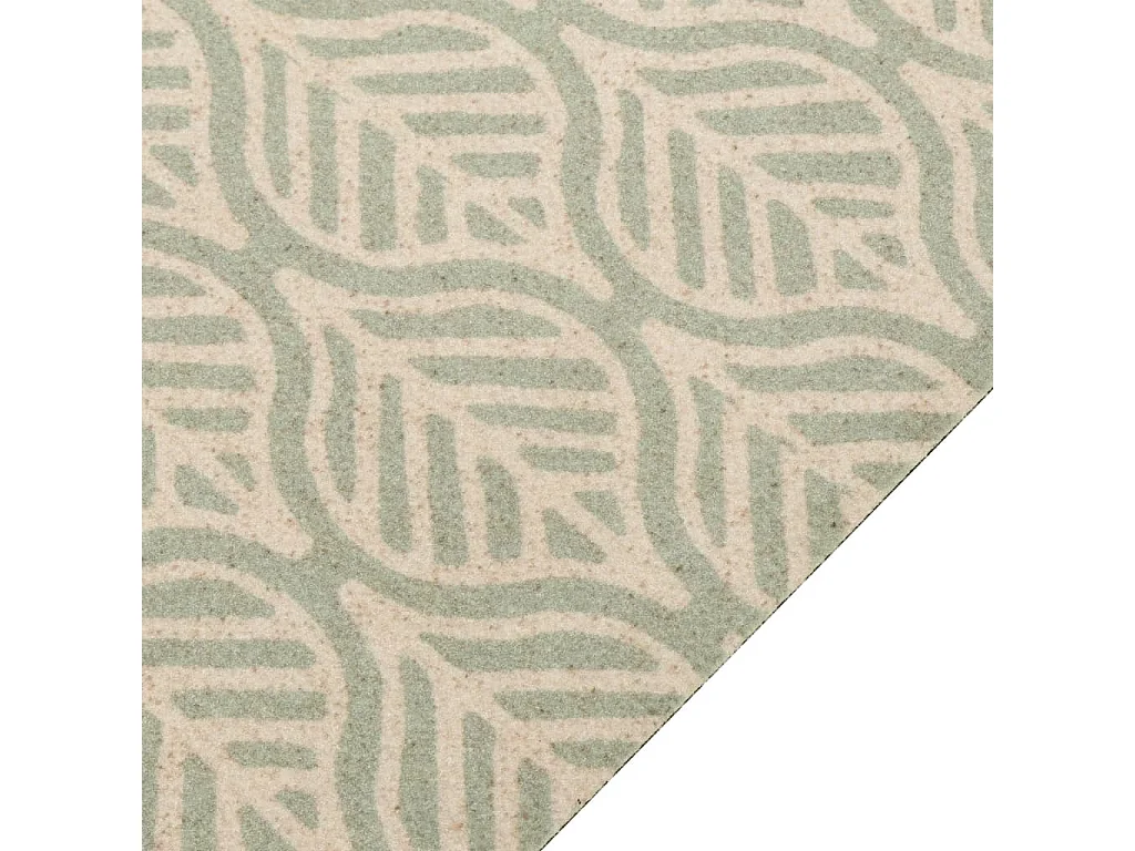 Tapis de cuisine lavable impression feuilles 60x180 cm velours