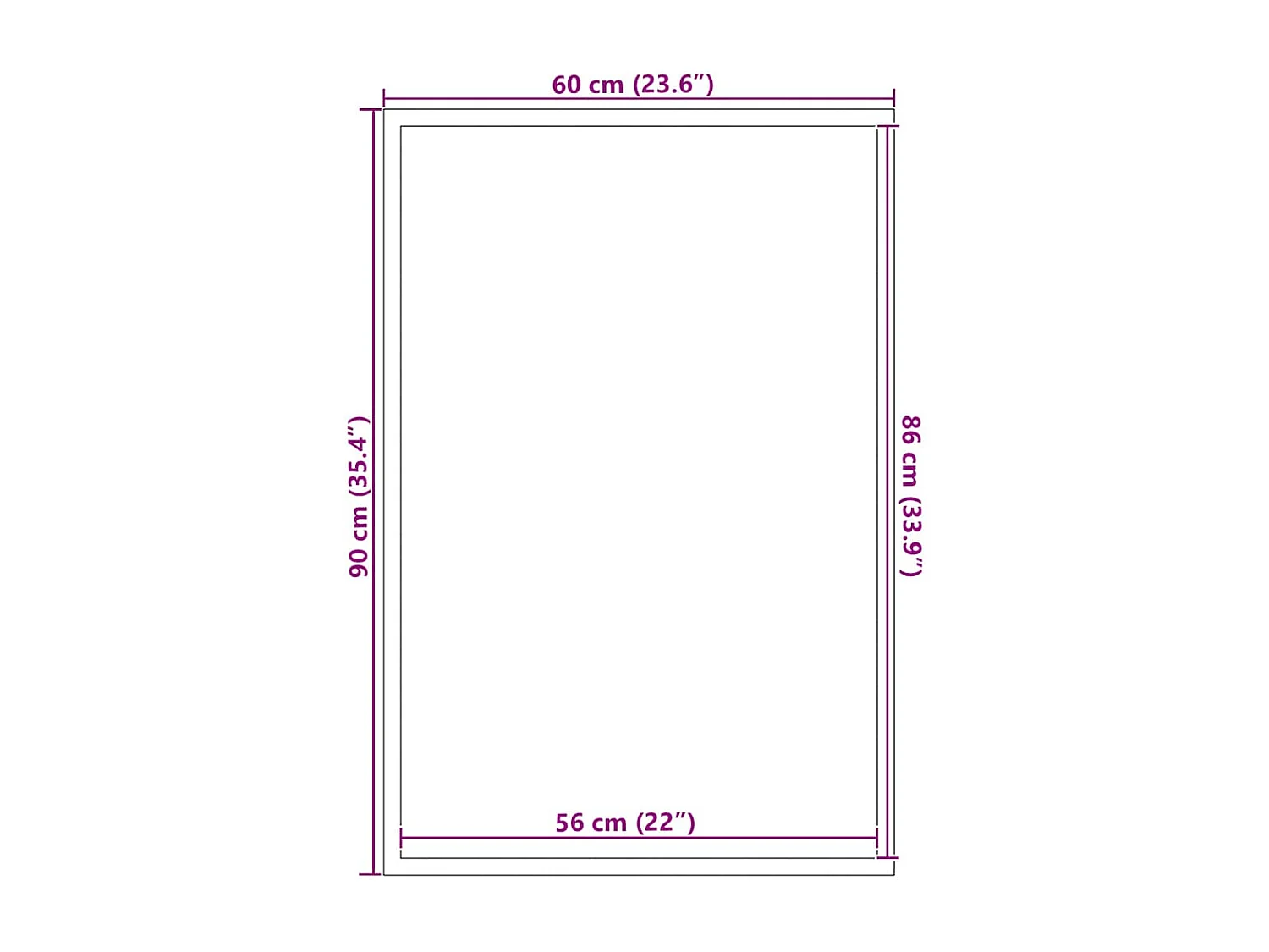 Zerbino marrone 60x90 cm