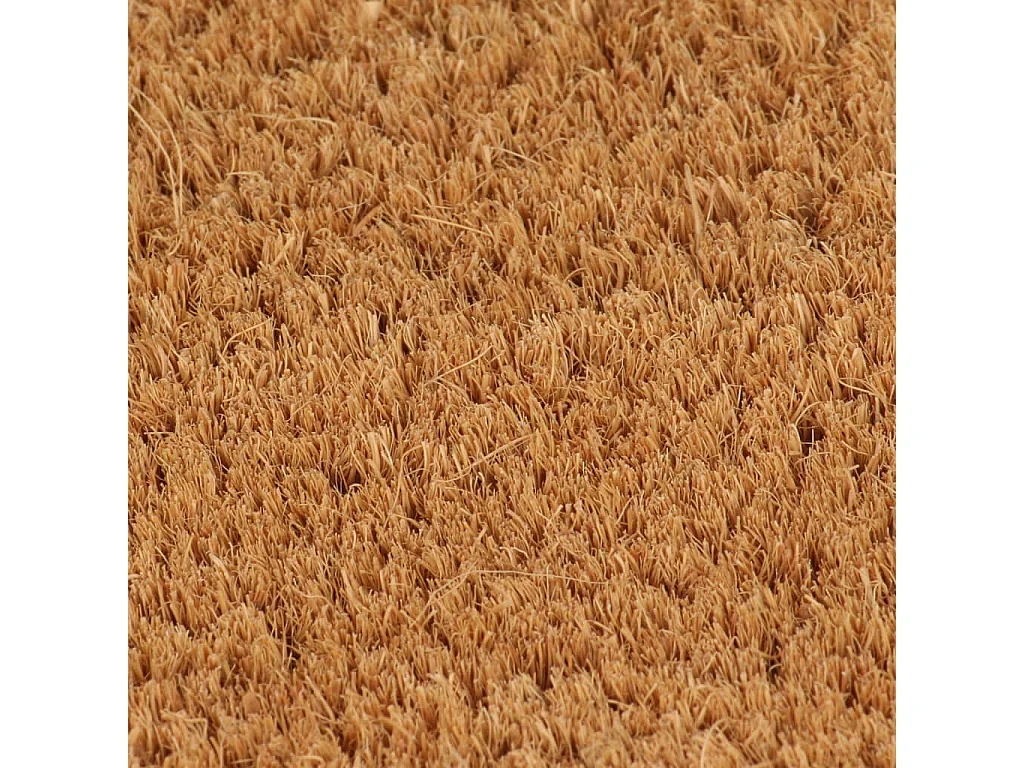 Zerbino semicircolare naturale 50x80cm in fibra di cocco tuftata