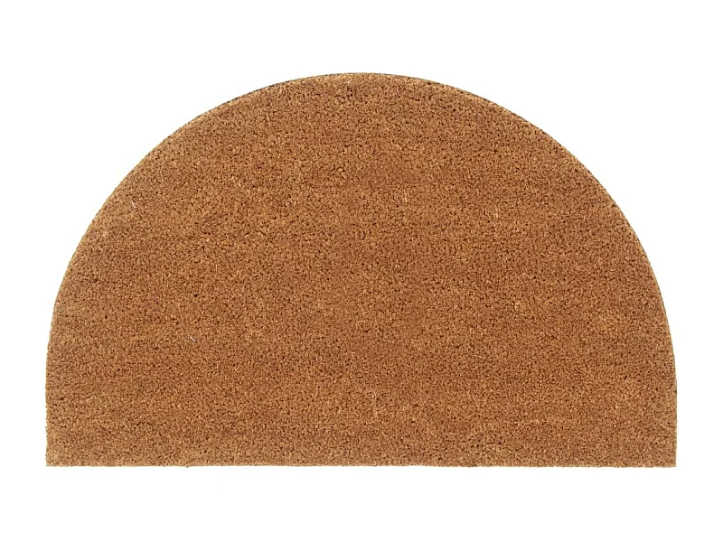 Zerbino semicircolare naturale 50x80cm in fibra di cocco tuftata