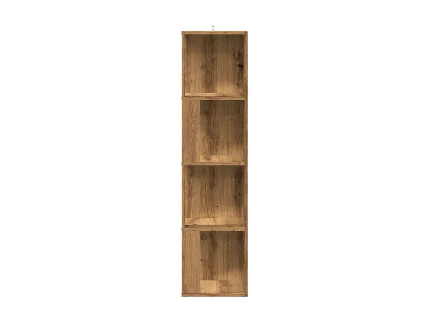Armoire d'angle chêne artisanal 33x33x132 cm bois d'ingénierie