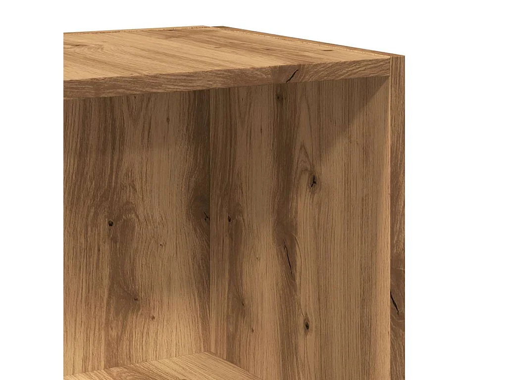 Armoire d'angle chêne artisanal 33x33x132 cm bois d'ingénierie