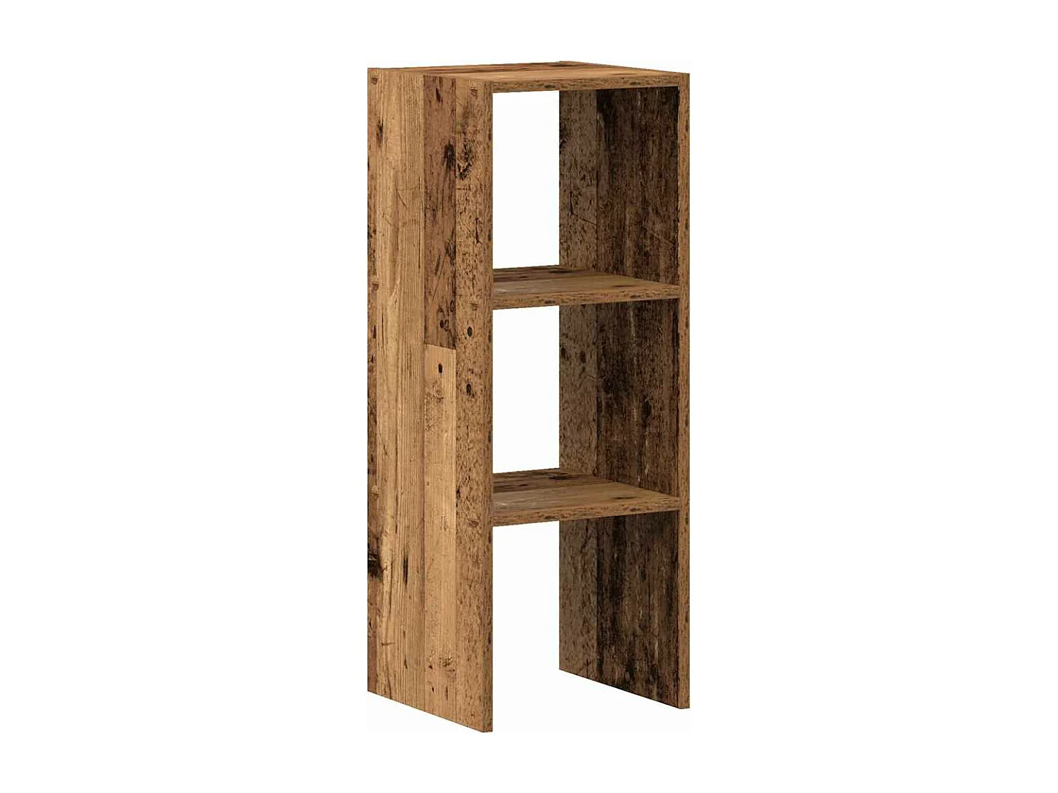 Bibliothèque empilable vieux bois 30x30x80 cm bois d'ingénierie