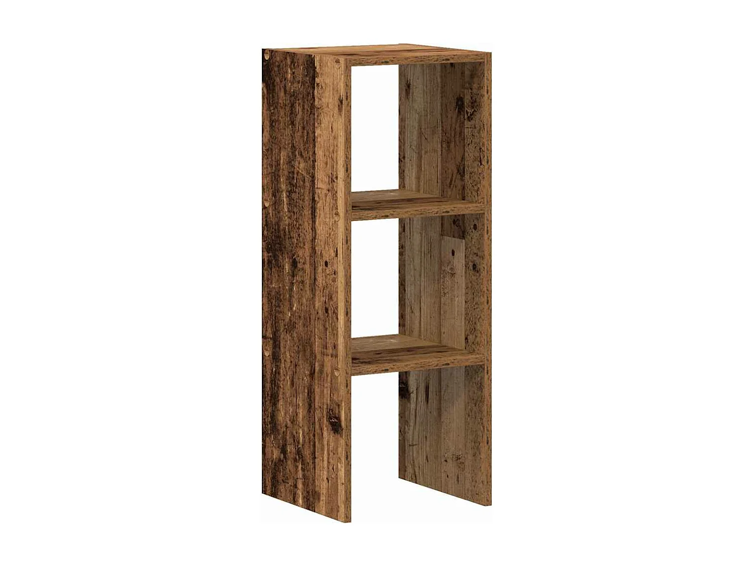 Bibliothèque empilable vieux bois 30x30x80 cm bois d'ingénierie