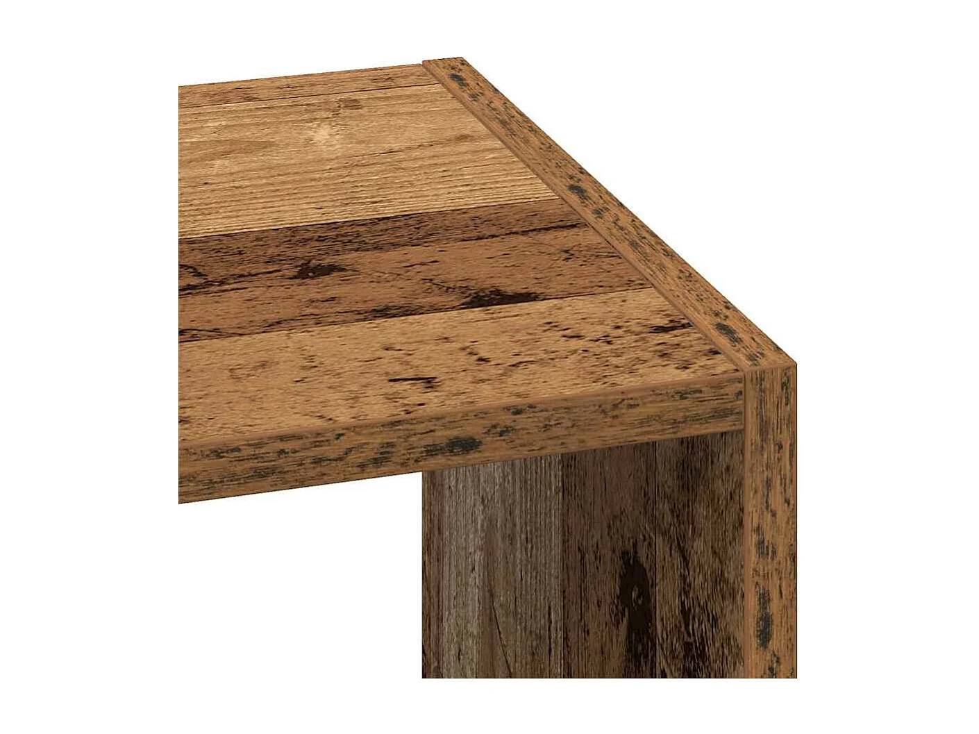 Bibliothèque empilable vieux bois 30x30x80 cm bois d'ingénierie