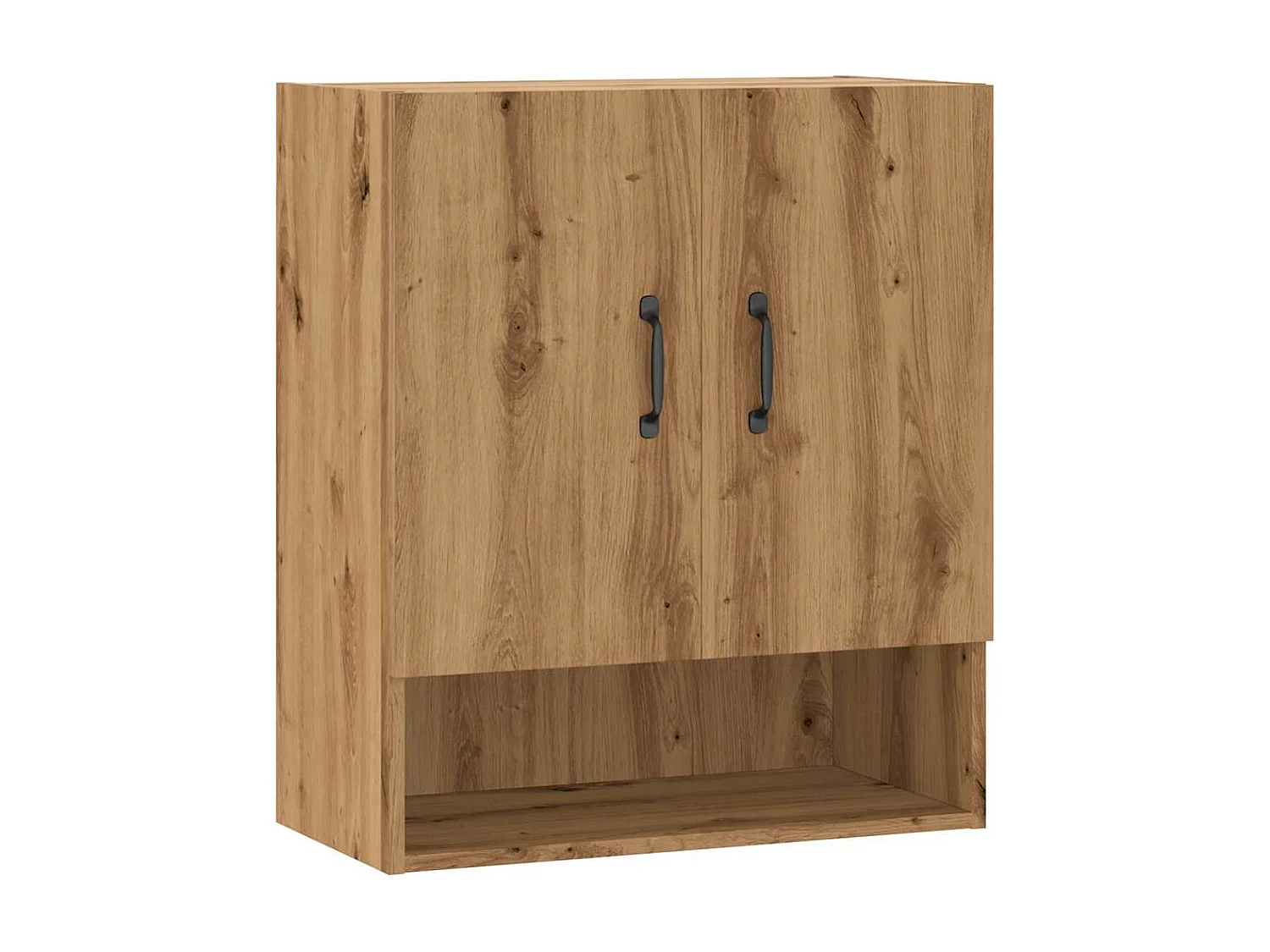 Armoire murale chêne artisanal 60x31x70 cm bois d'ingénierie