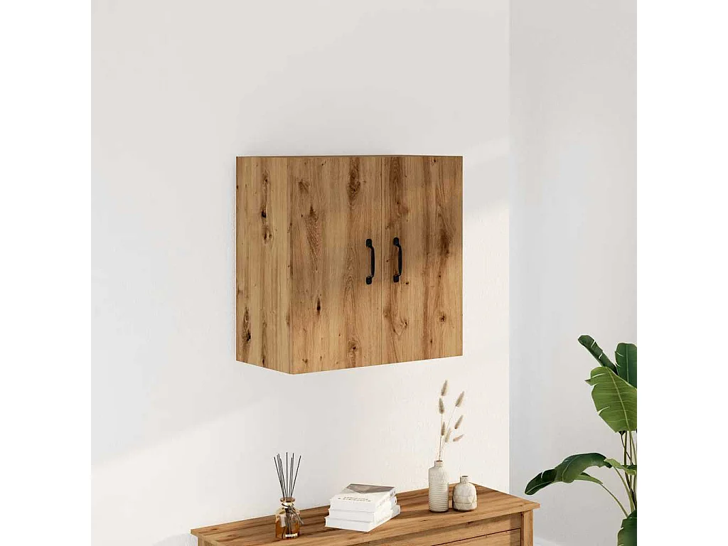 Armário de parede carvalho artesanato 60x31x60 cm madeira de engenharia