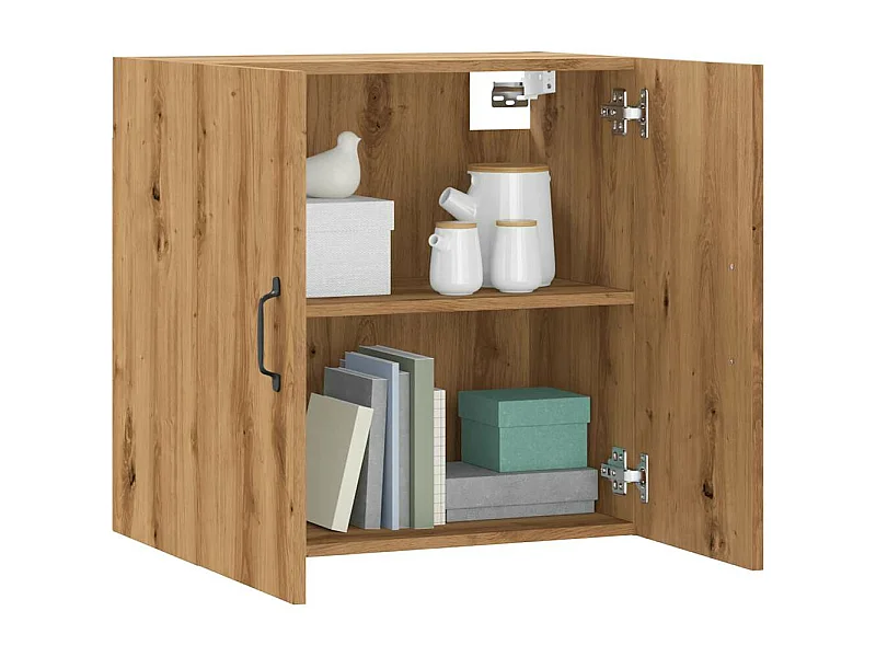 Armoire murale chêne artisanal 60x31x60 cm bois d'ingénierie