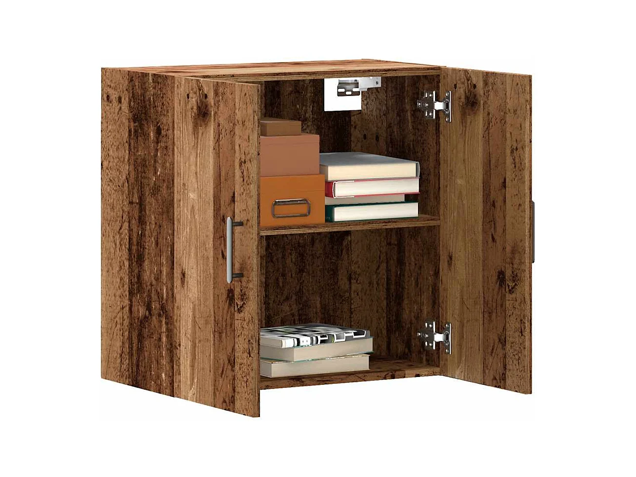 Mobiletto da parete in legno vecchio 60x31x60 cm in legno ingegnerizzato