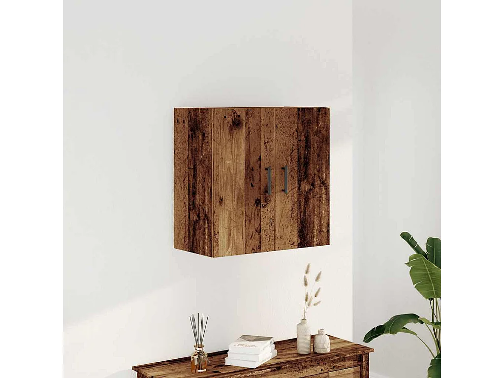 Armoire murale vieux bois 60x31x60 cm bois d'ingénierie