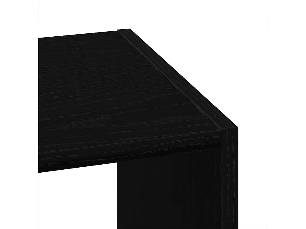 Bibliothèques 2 pcs empilable chêne noir bois d'ingénierie