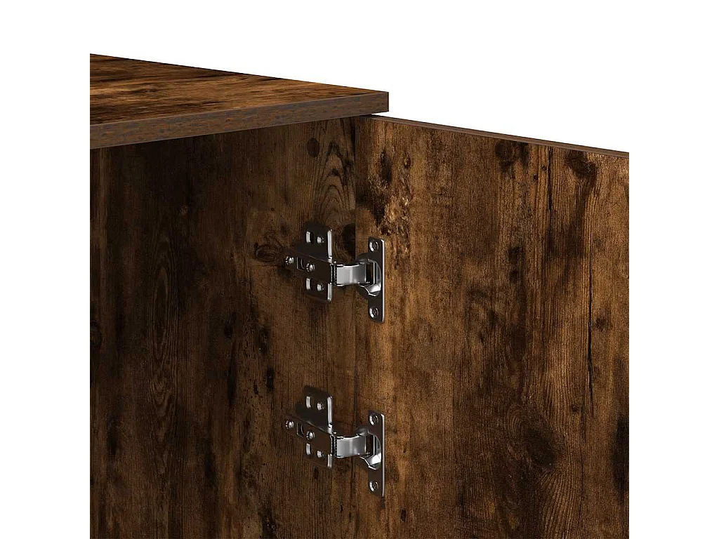 Armoire de rangement chêne fumé 40x45x103,5cm bois d'ingénierie