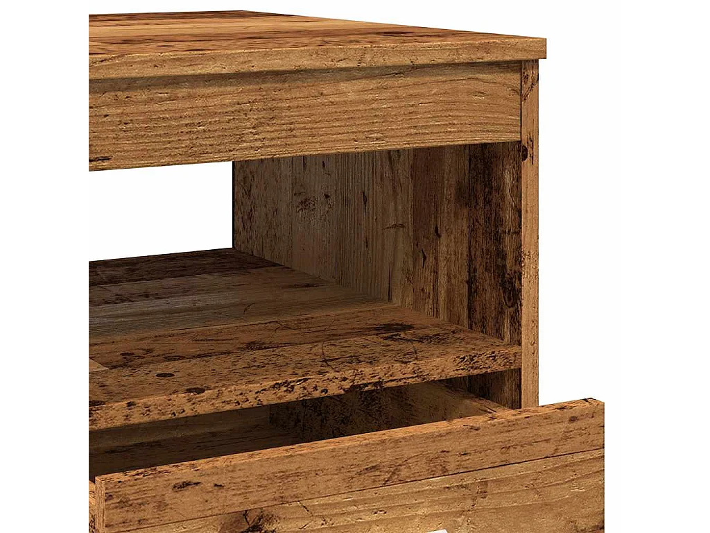 Cajonera de madera antigua 40x50x76 cm madera contrachapada