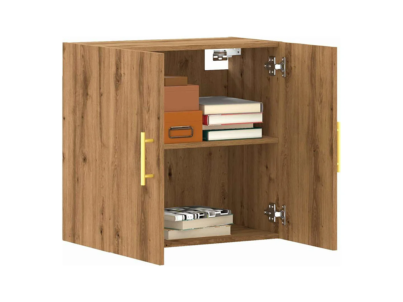 Armoire murale chêne artisanal 60x31x60 cm bois d'ingénierie