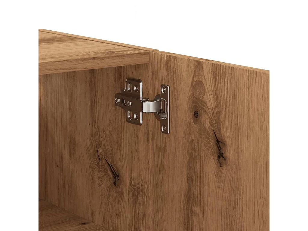 Armoire murale chêne artisanal 60x31x60 cm bois d'ingénierie