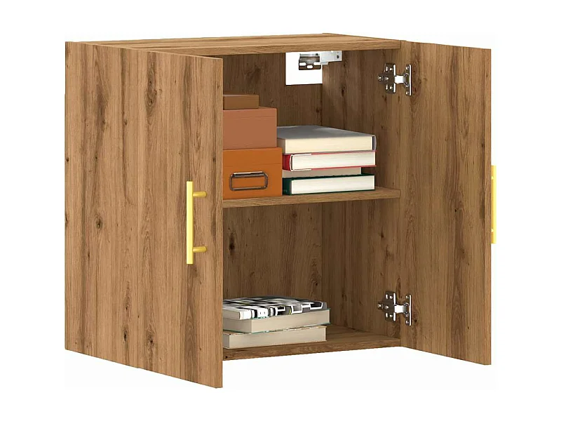 Armoire murale chêne artisanal 60x31x60 cm bois d'ingénierie