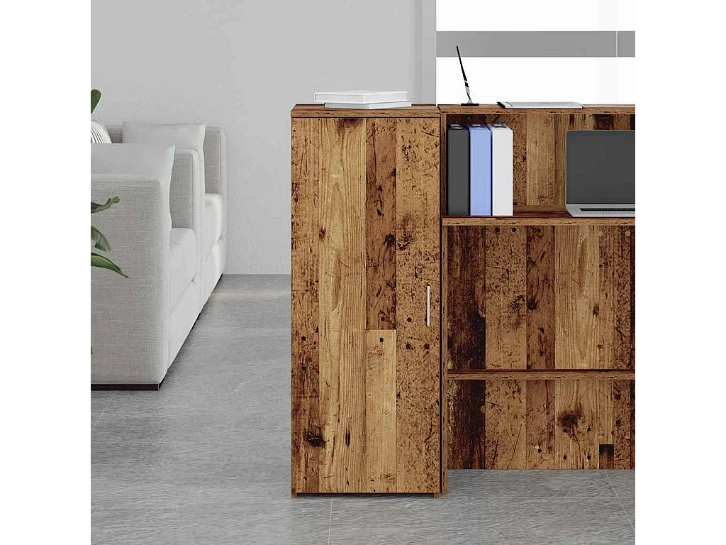 Armoire de rangement vieux bois 40x45x103,5cm bois d'ingénierie
