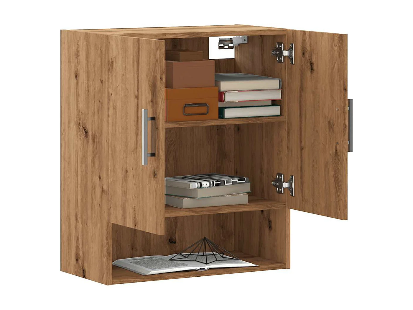 Armario de pared craft roble 60x31x70 cm madera de ingeniería