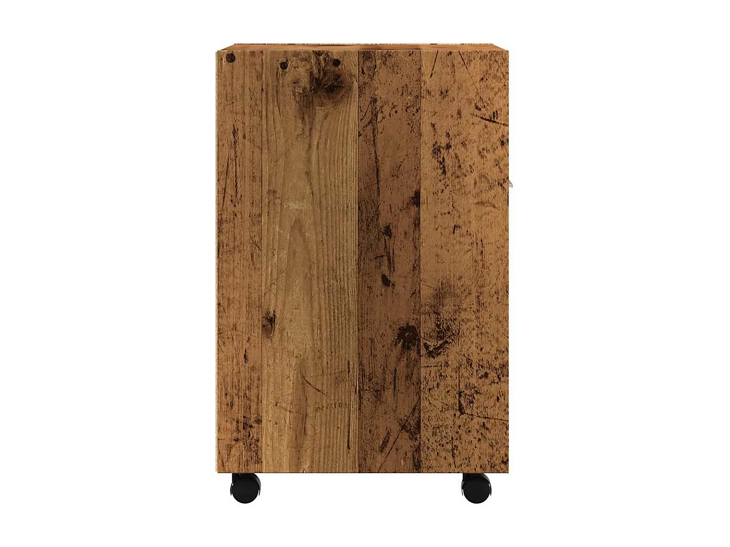 Armario con ruedas madera vieja 33x38x60 cm madera contrachapada