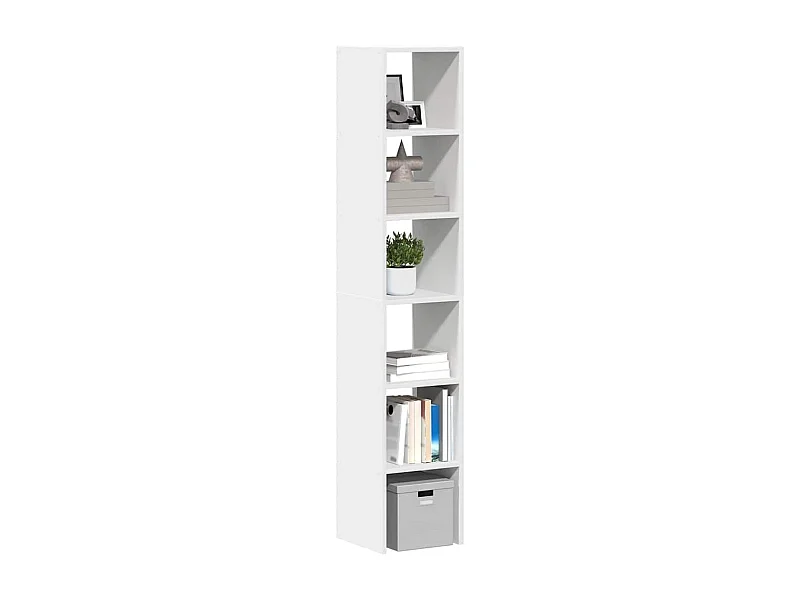 Librerie 2 pz impilabili bianco 30x30x80 cm legno ingegnerizzato