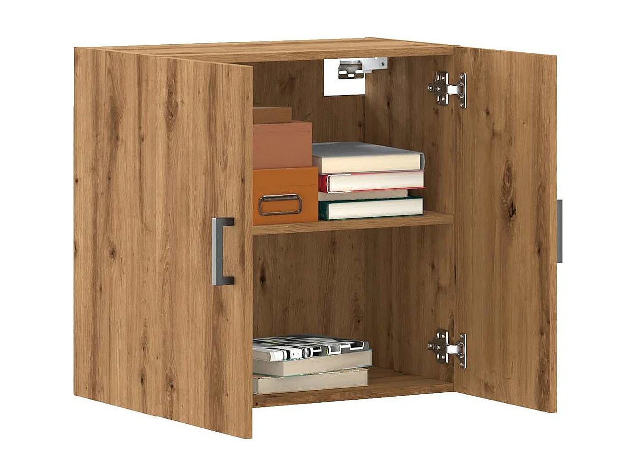 Armoire murale chêne artisanal 60x31x60 cm bois d'ingénierie