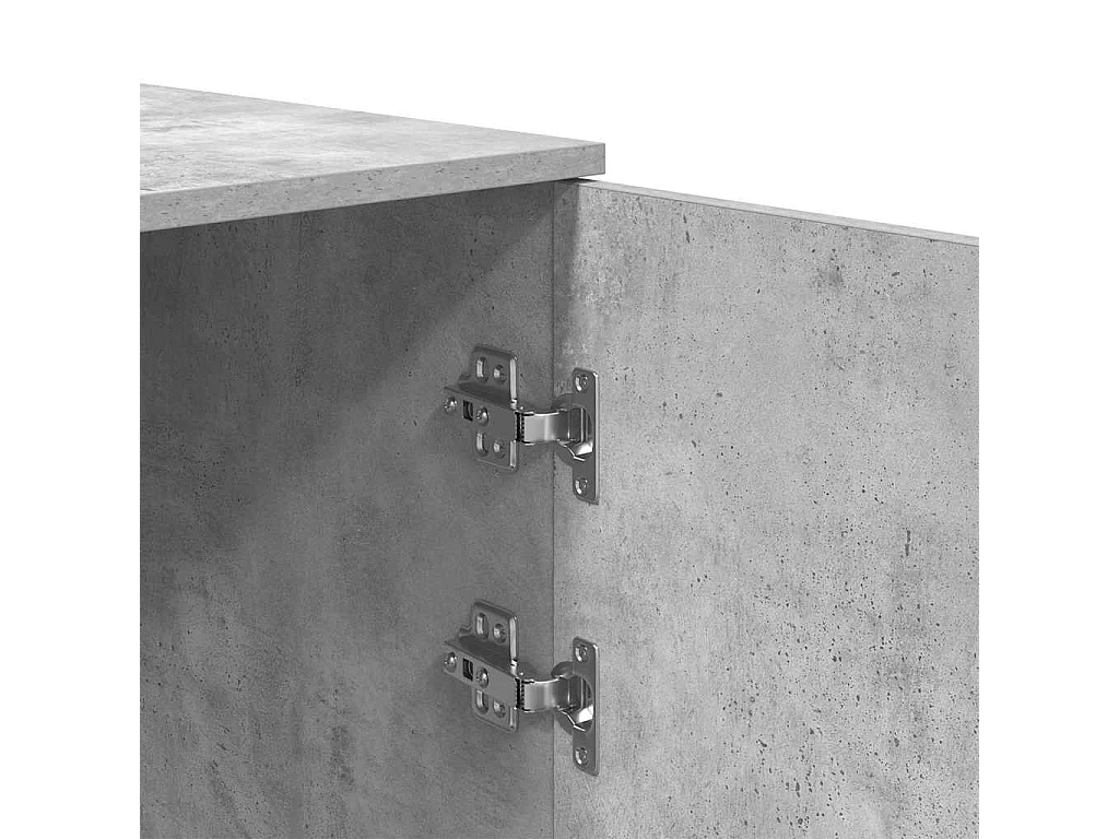 Armoire de rangement gris béton 50x45x103,5cm bois d'ingénierie