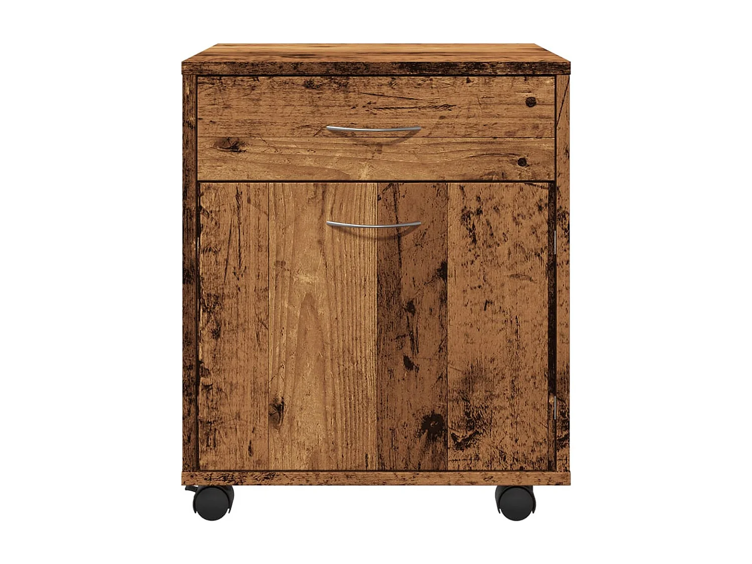 Armario rodante de madera antiguo 45x38x54 cm madera contrachapada