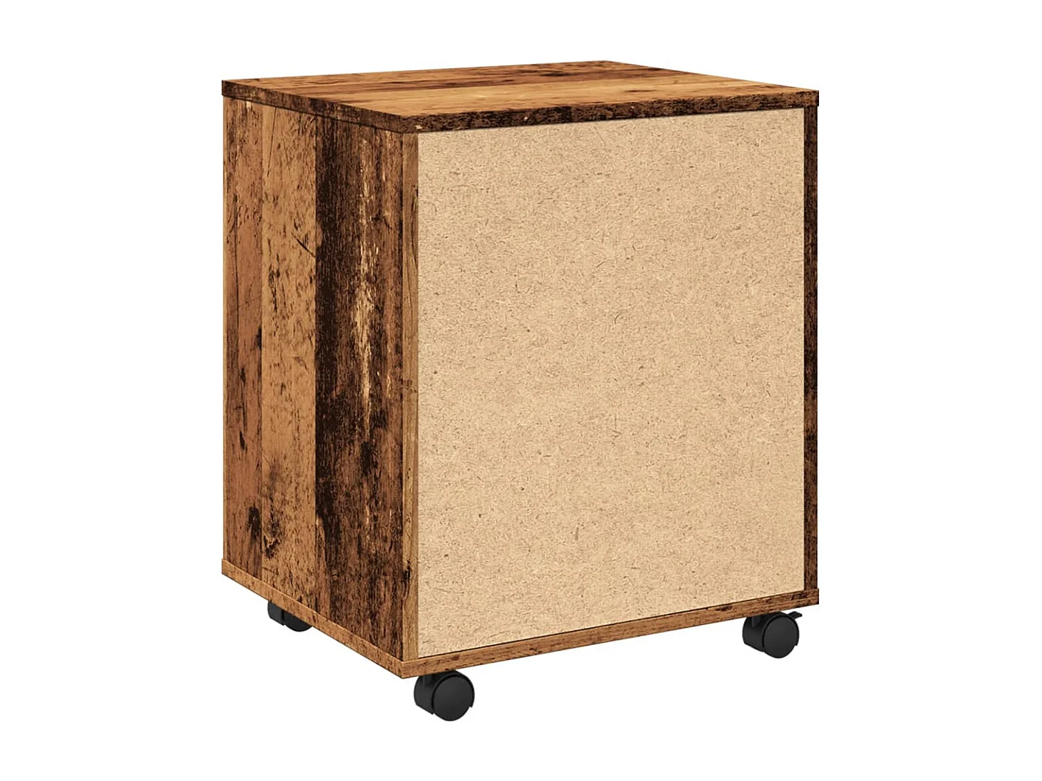 Armario rodante de madera antiguo 45x38x54 cm madera contrachapada