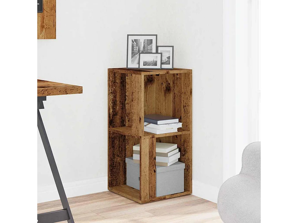 Mueble de esquina de madera antigua 33x33x67 cm madera contrachapada