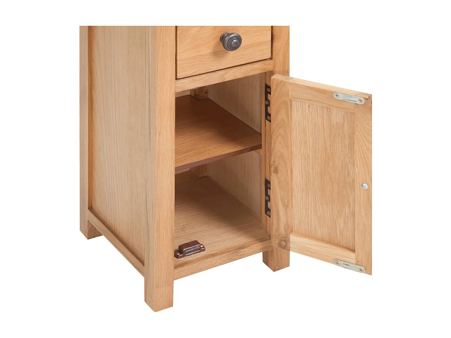 étagère d’angle 26x26x94 cm Bois de chêne massif