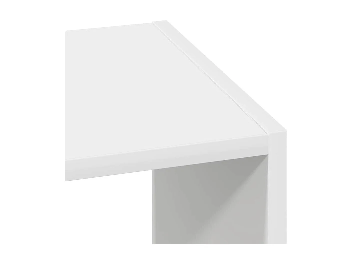 Estante empilhável branca 30x30x80 cm madeira de engenharia