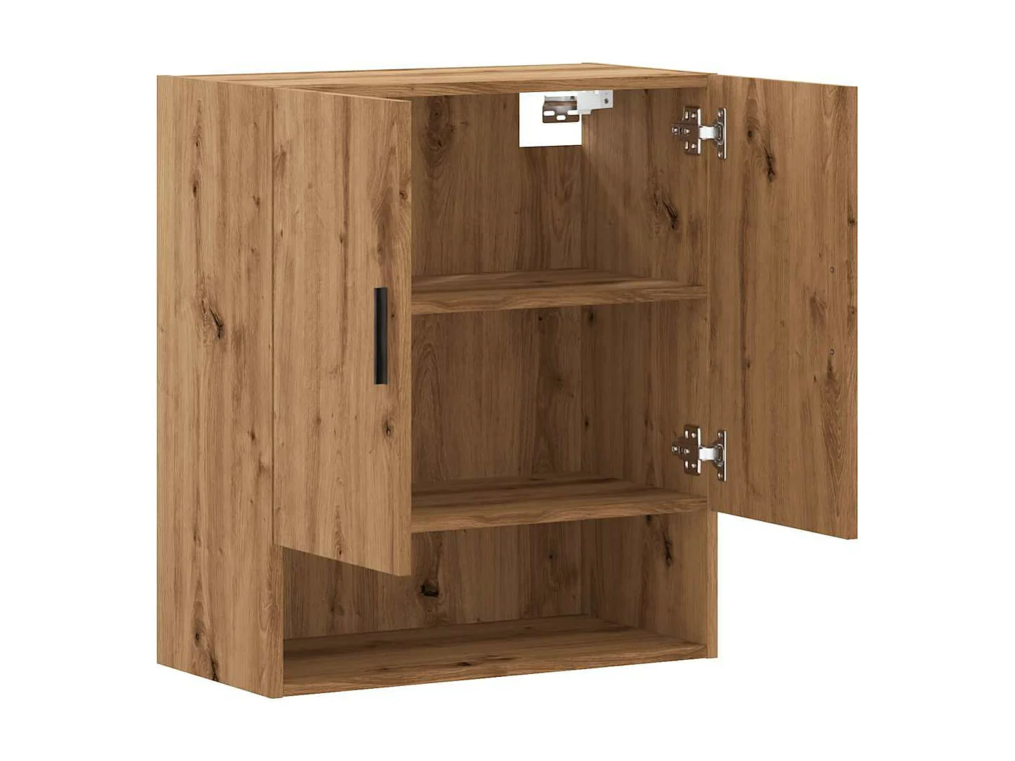 Armoire murale chêne artisanal 60x31x70 cm bois d'ingénierie