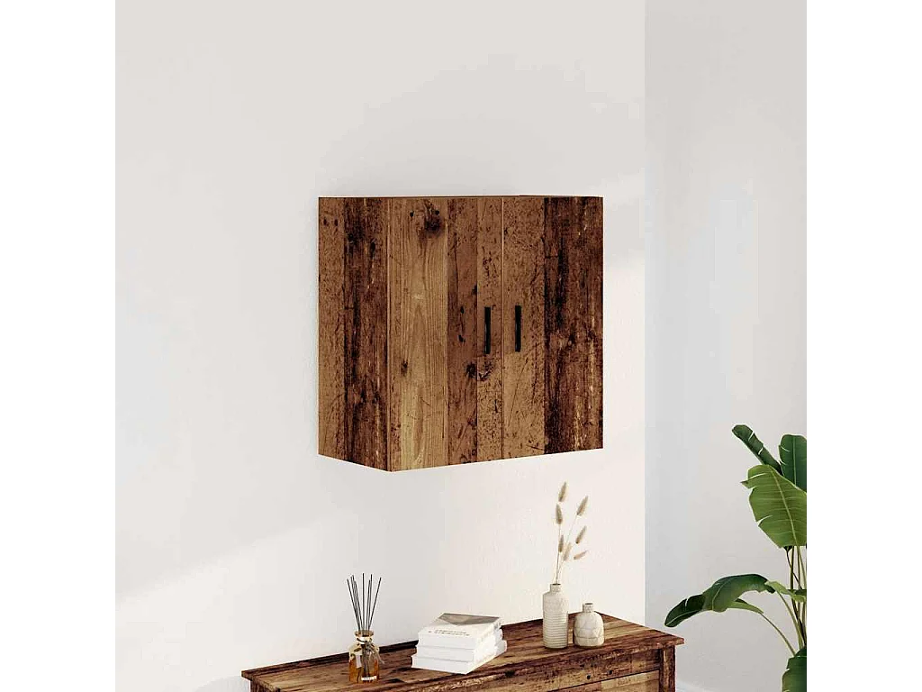 Armoire murale vieux bois 60x31x60 cm bois d'ingénierie